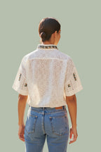 Aetheria Geometric Knotted Blouse