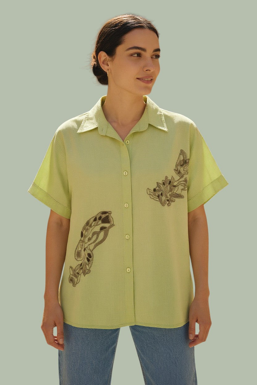 Lime Mist Short Sleeve Shirt