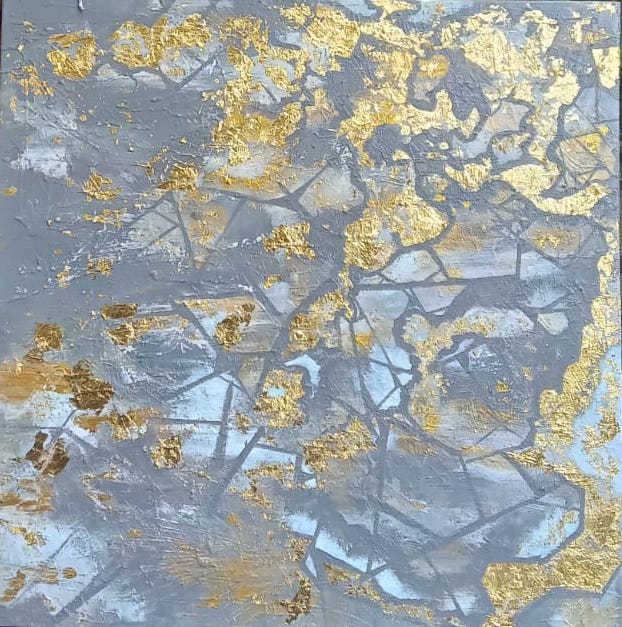 Fragments of Light (Size: 3 ft × 3 ft)