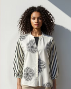 Monochrome Bloom Shirt