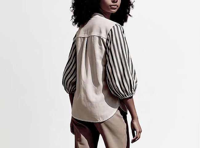 Monochrome Bloom Shirt