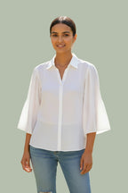 Ankyra Eloise White Chiffon Shirt